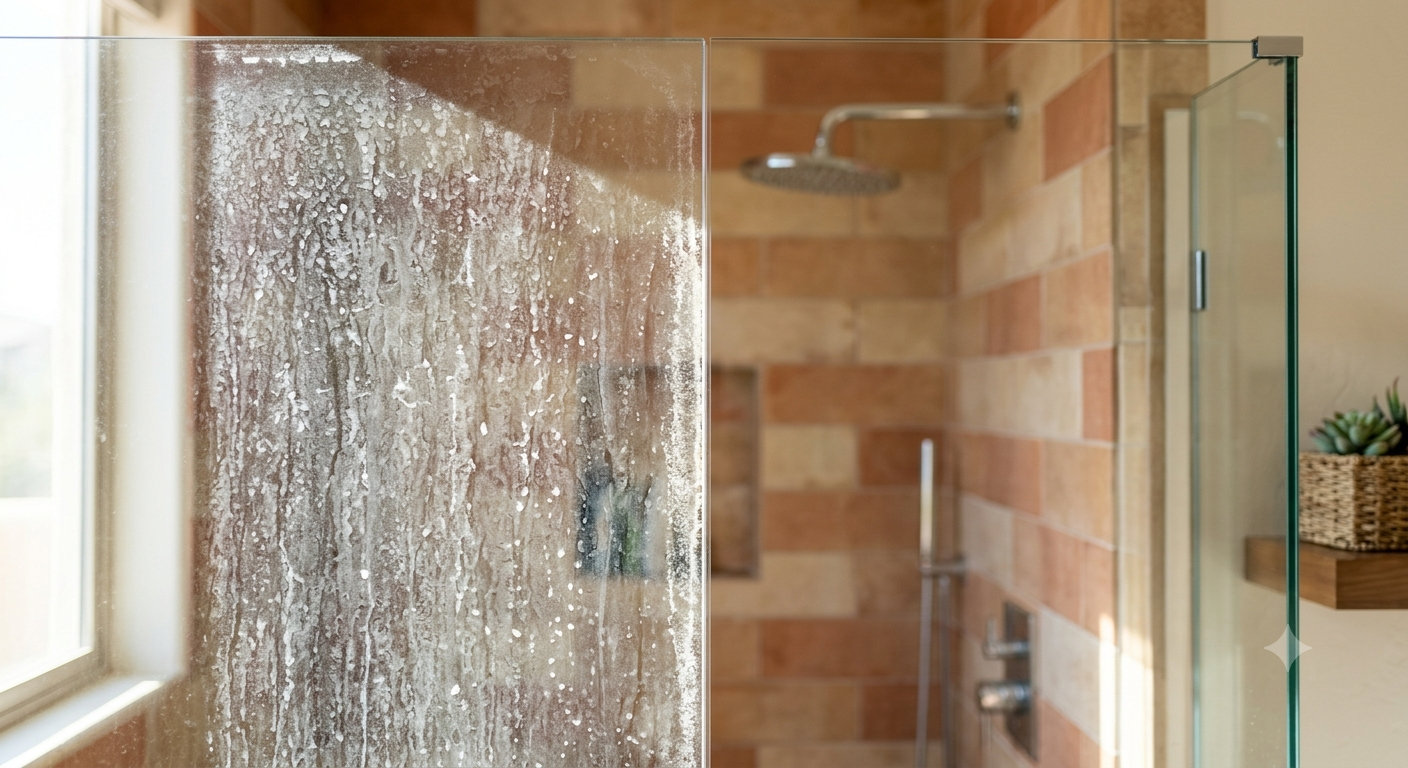 Why Scottsdale’s Hard Water Is Ruining Your Shower Glass (and How to Stop It)